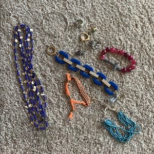 Jewelry bundle - bracelets, rings, and necklace
